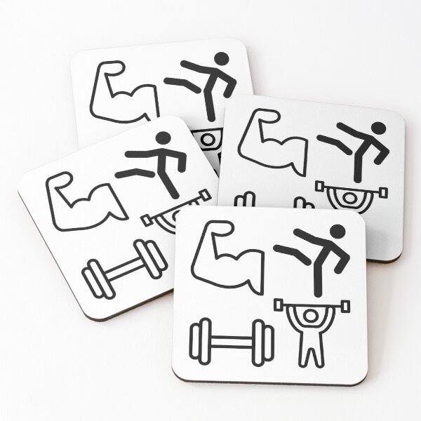 Item preview, Fitness Stickers Pack Gift idea designed and sold by Allomensiaa.