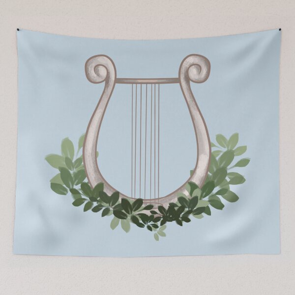 Item preview, greek lyre designed and sold by sagegreenmoon.