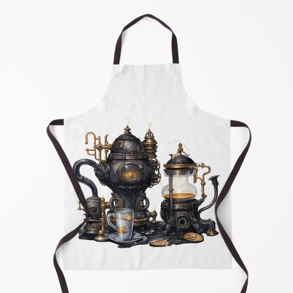 Item preview, Steampunk Tea Set – Mechanical Elegance Fantasy Design designed and sold by SchorlCraft.