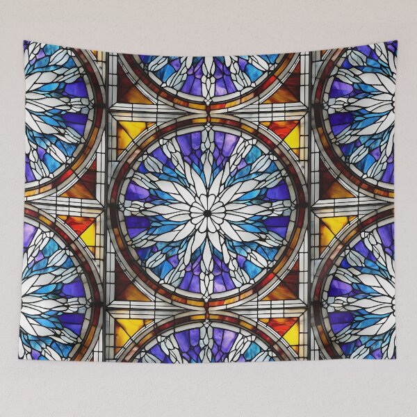 Artikelvorschau, Buntglasfenster-Mandala entworfen und verkauft von patterncrow.