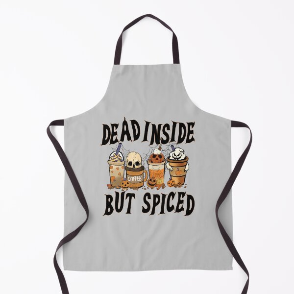 Item preview, Dead Inside But Spiced Skull Halloween Drinks shirt, by DAM Creative, designed and sold by DAM Creative ⭐⭐⭐⭐⭐.