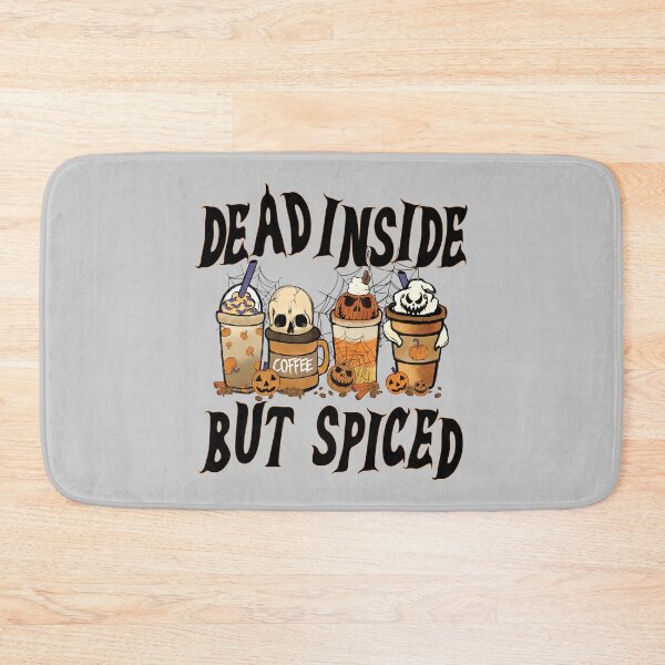 Item preview, Dead Inside But Spiced Skull Halloween Drinks shirt, by DAM Creative, designed and sold by DAM Creative ⭐⭐⭐⭐⭐.