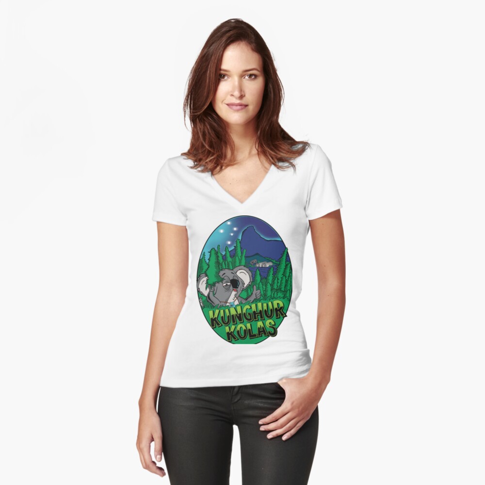 Item preview, Fitted V-Neck T-Shirt designed and sold by DeanOfGreen.