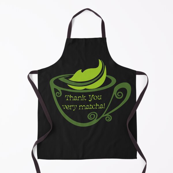 Item preview, Thank You very matcha - elegant tea cup with a tea leaf designed and sold by EmeraldeaArt.