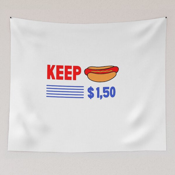 Item preview, KEEP HOT DOGS $ 1,50  designed and sold by ANNINOART ⭐⭐⭐⭐⭐.