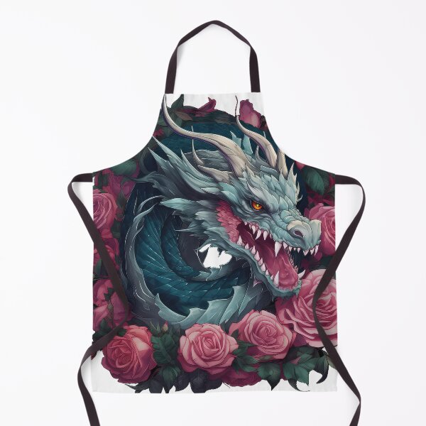 Item preview, beautiful Dragon in a Wreath of Roses designed and sold by MojoMakesit.