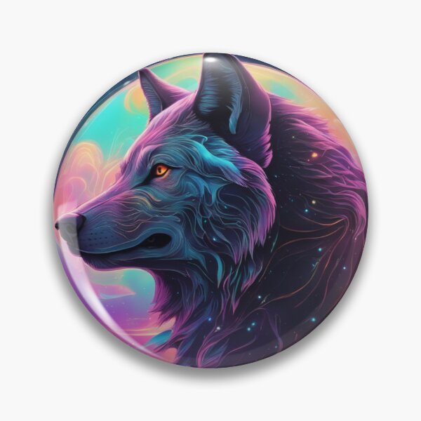 Item preview, Holographic Wolf: Nature and Cosmos in Vibrant Hypnosis designed and sold by Studio A.