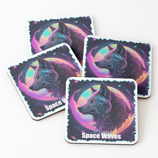 Item preview, Holographic Wolf: Nature and Cosmos in Vibrant Hypnosis designed and sold by Studio A.