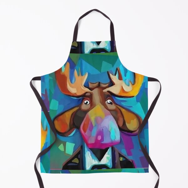 Item preview, Funny Colorful Moose Abstract Art Cubism Art designed and sold by Nature's Fancy.