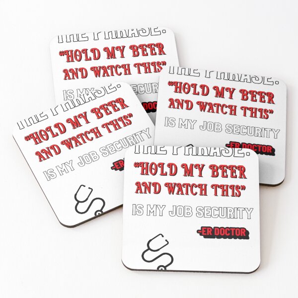 Item preview, ER DOCTOR HOLD MY BEER designed and sold by DTD-Tees.