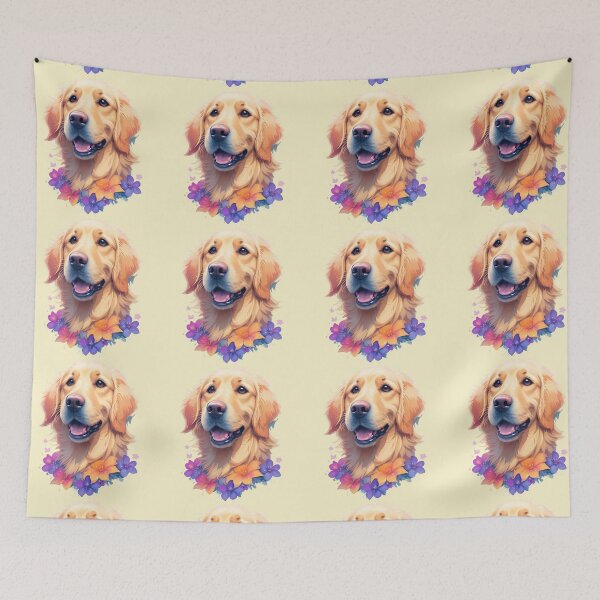 Item preview, Golden Retriever Puppy Campfire Comic Cartoon  designed and sold by Petsthetic.