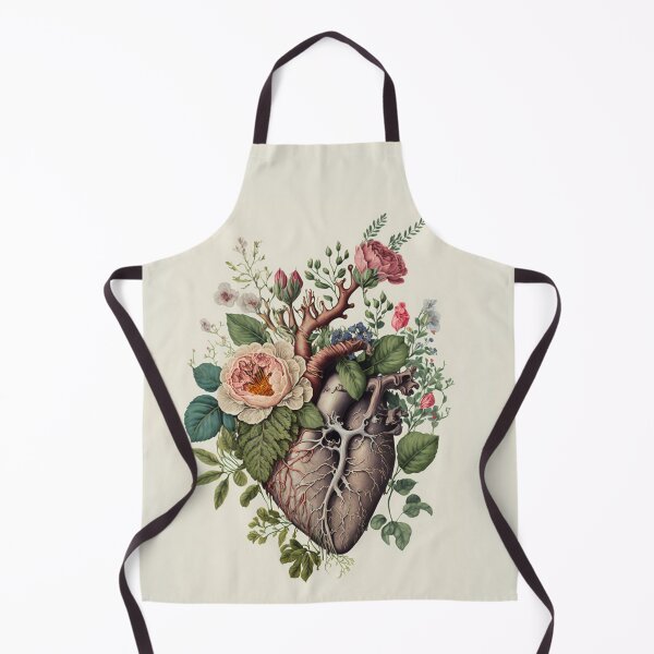 Item preview, Anatomical Heart with Flowers designed and sold by bngc.