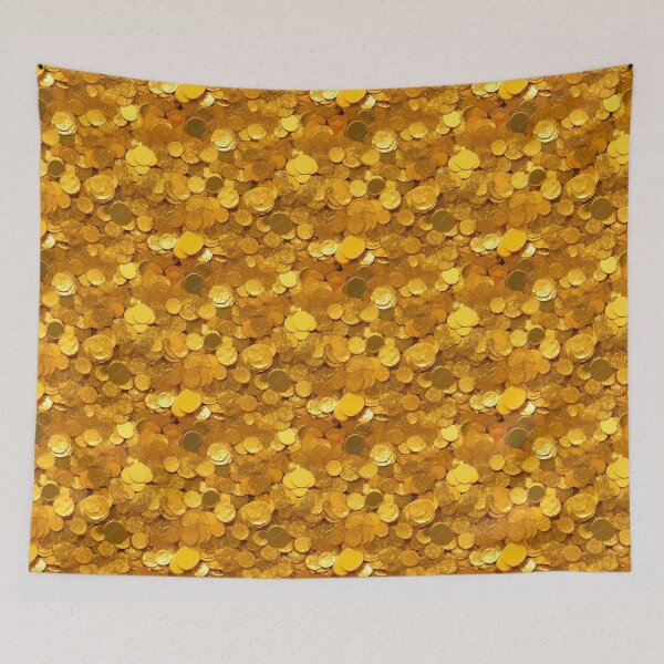 Item preview, 70s golden disco metal sequins glitter  designed and sold by Branjos.