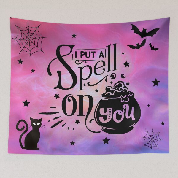 Item preview, I Put A Spell On You - Purple And Pink Halloween Design designed and sold by Enchantea.