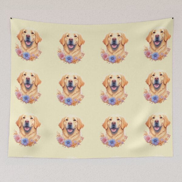Item preview, Golden Retriever Puppy Campfire Comic Cartoon  designed and sold by Petsthetic.