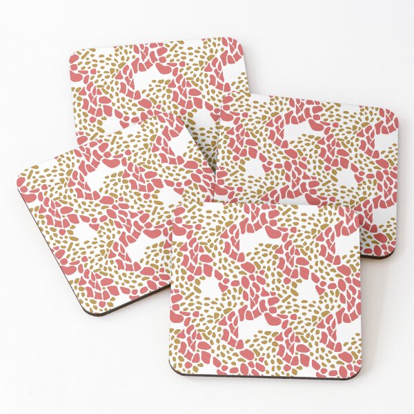Item preview, Safari Spots Animal Print - Rose Pink and Ochre on White designed and sold by apcreatively.