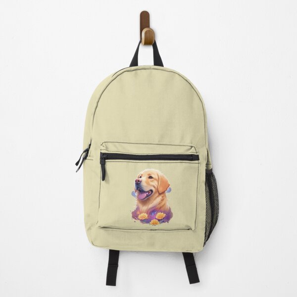 Item preview, Golden Retriever Puppy Campfire Comic Cartoon designed and sold by Petsthetic.