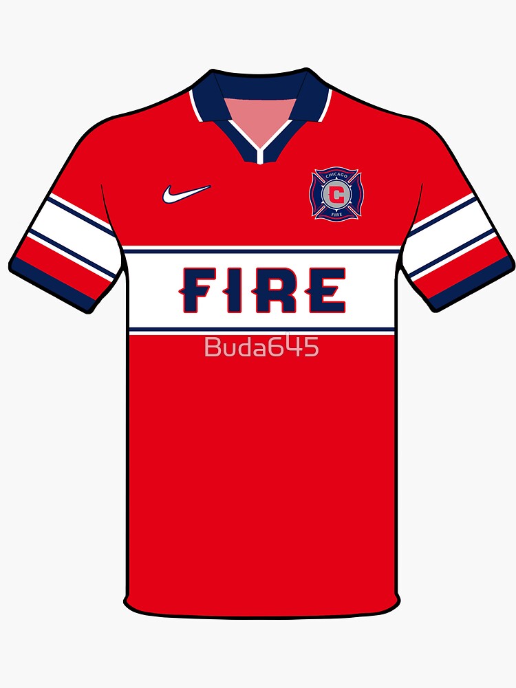 Chicago Fire 1998 Home Kit Sticker for Sale by Buda645