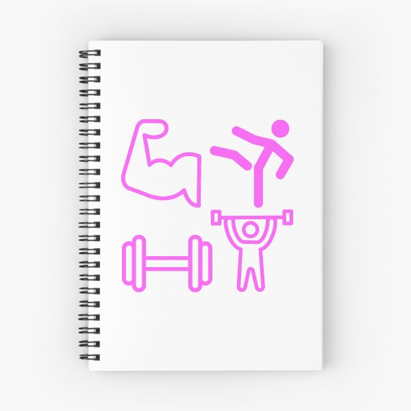 Item preview, GYM Stickers Pack - Pink Gym Pattern  designed and sold by Allomensiaa.
