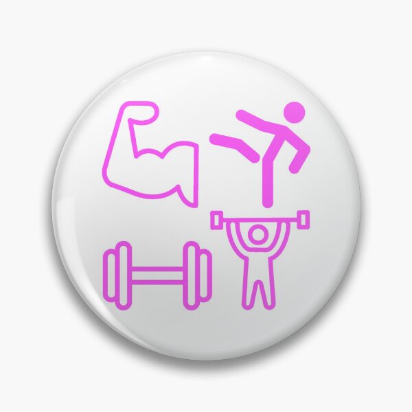 Item preview, GYM Stickers Pack - Pink Gym Pattern  designed and sold by Allomensiaa.