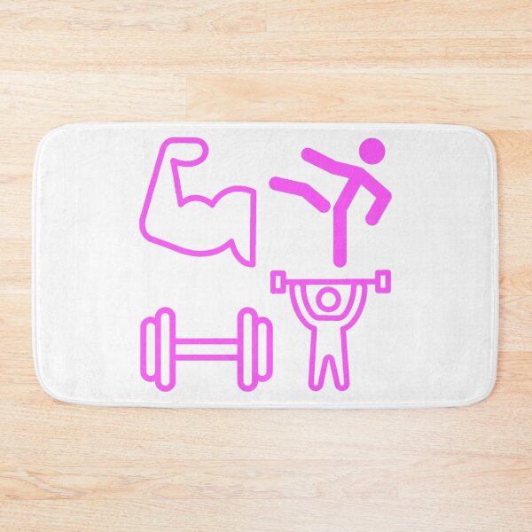 Item preview, GYM Stickers Pack - Pink Gym Pattern  designed and sold by Allomensiaa.
