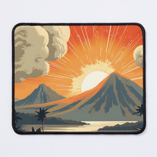 Item preview, Hawaii volcanoes national park mid century modern art designed and sold by ArtFusion-Shop.
