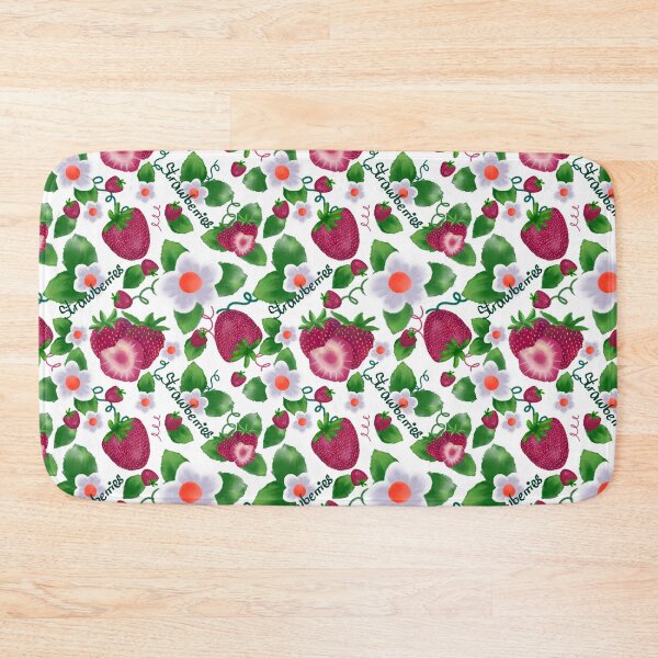 Item preview, Fuchsia strawberry pattern  designed and sold by MarieCormier.
