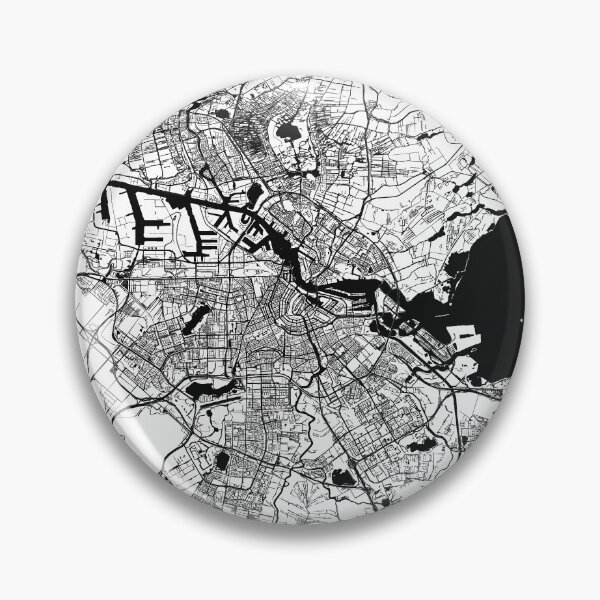 Item preview, Amsterdam City minimal Map (Netherlands, Europe) designed and sold by Unique City maps all over the world.