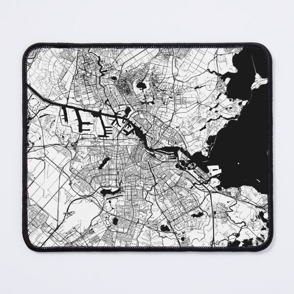 Item preview, Amsterdam City minimal Map (Netherlands, Europe) designed and sold by Unique City maps all over the world.
