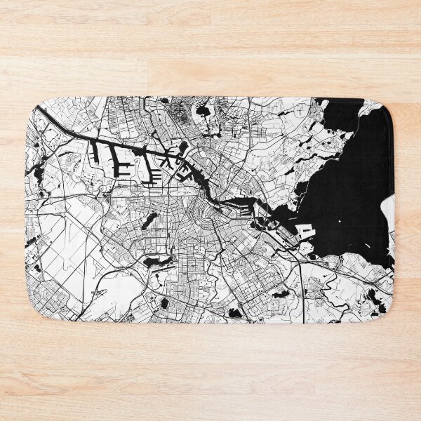 Item preview, Amsterdam City minimal Map (Netherlands, Europe) designed and sold by Unique City maps all over the world.
