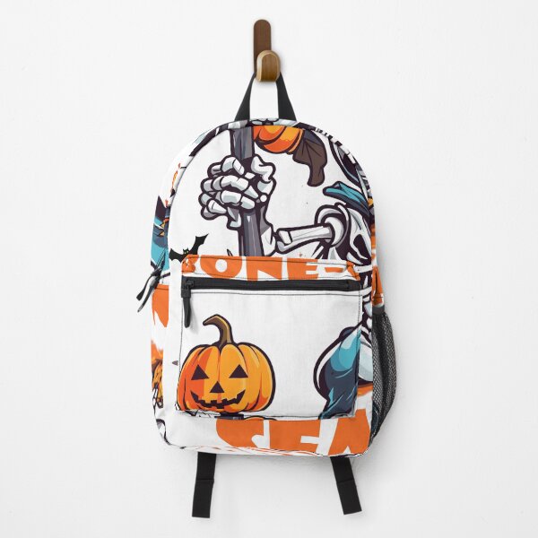 Item preview, Bone Chilling Season - Cute Skeleton with Pumpkin: Halloween T-Shirt designed and sold by PlayfulMuse.