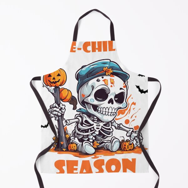 Item preview, Bone Chilling Season - Cute Skeleton with Pumpkin: Halloween T-Shirt designed and sold by PlayfulMuse.