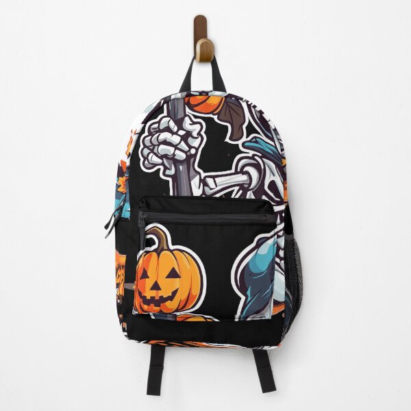 Item preview, Bone Chilling Season - Cute Skeleton with Pumpkin: Halloween T-Shirt designed and sold by PlayfulMuse.