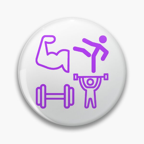 Item preview, GYM Stickers Pack - Purple Gym Pattern  designed and sold by Allomensiaa.