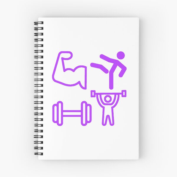 Item preview, GYM Stickers Pack - Purple Gym Pattern  designed and sold by Allomensiaa.