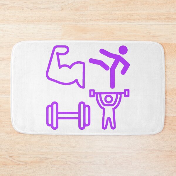 Item preview, GYM Stickers Pack - Purple Gym Pattern  designed and sold by Allomensiaa.