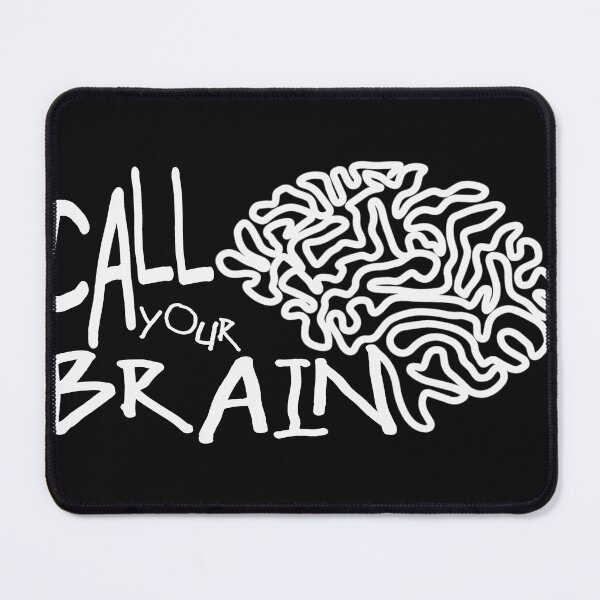 Item preview, CALL YOUR BRAIN trendy t-shirt, smart people, back to school, white designed and sold by NOURLANDART.
