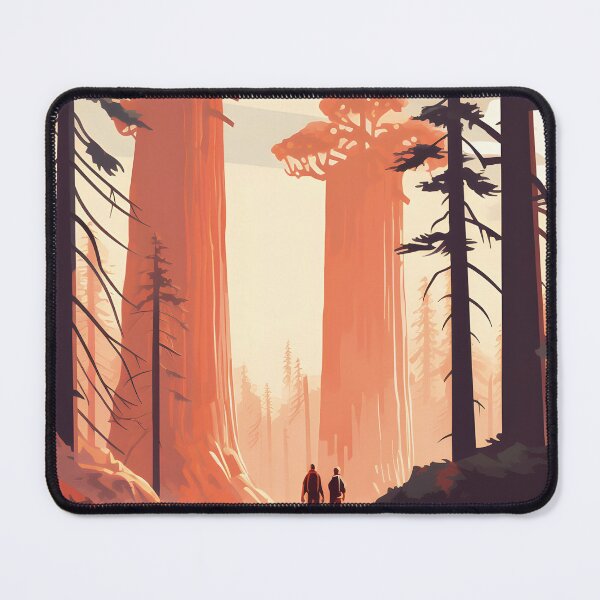 Item preview, Sequoia national park mid century modern art designed and sold by ArtFusion-Shop.
