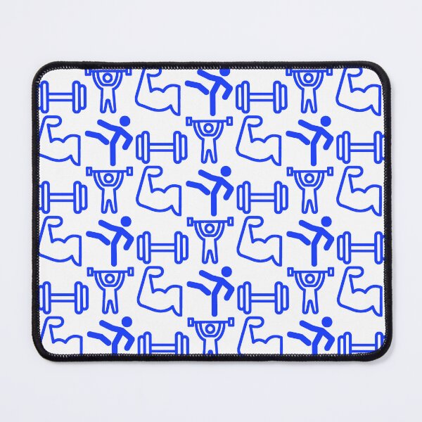 Item preview, GYM Stickers Pack - Blue Gym Pattern  designed and sold by Allomensiaa.