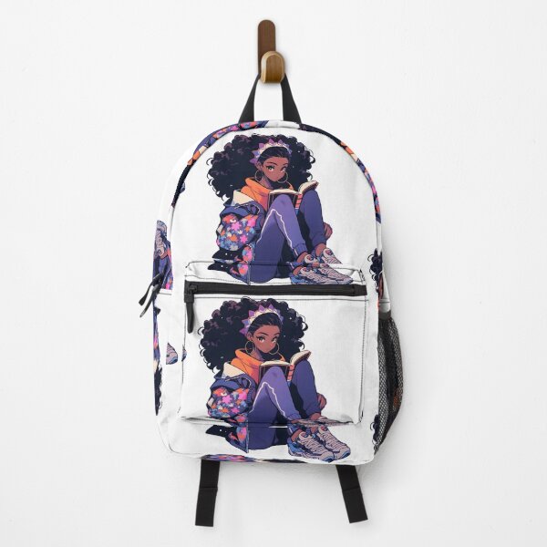 Item preview, The Black Girl Book Lover - Reading Cartoon Characters designed and sold by Ordinary Life Works.