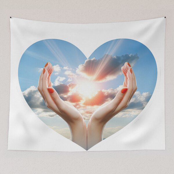 Item preview, Two hands show a heart in the sky designed and sold by abmkf.