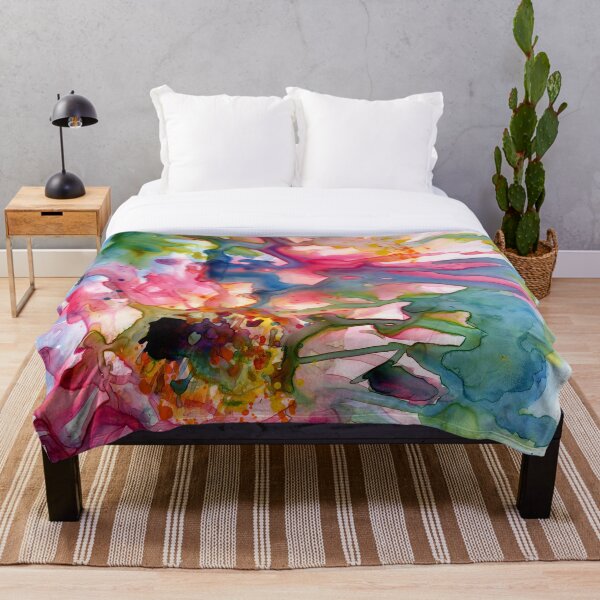 Item preview, Cactus Flowers Watercolor designed and sold by Yevgenia Watts.