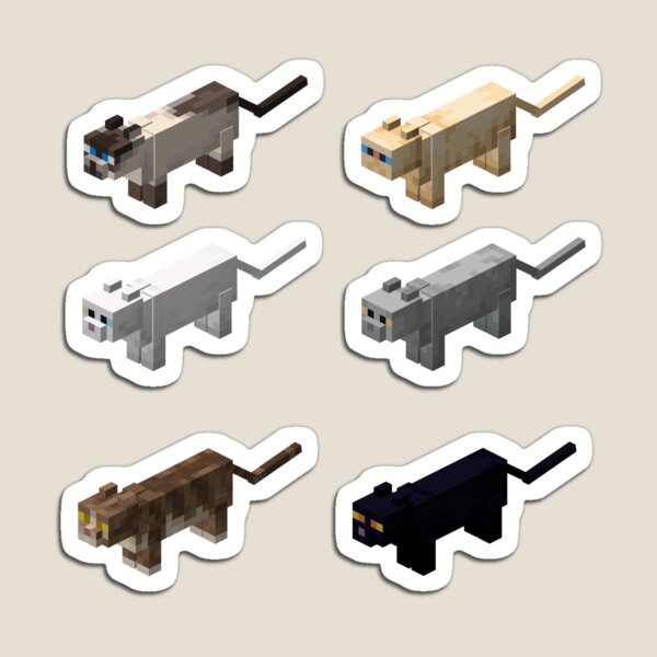 Item preview, Minecraft cats designed and sold by rinrin03.