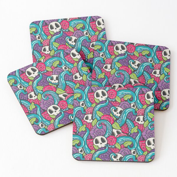Item preview, Kraken Floral Fear In Rainbow Colors designed and sold by JBeasleyDesigns.