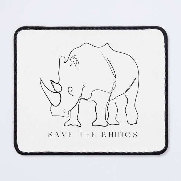 Item preview, Save the rhinos | Rhino conservation | Protect wildlife | save animals | white designed and sold by WERICO-T.
