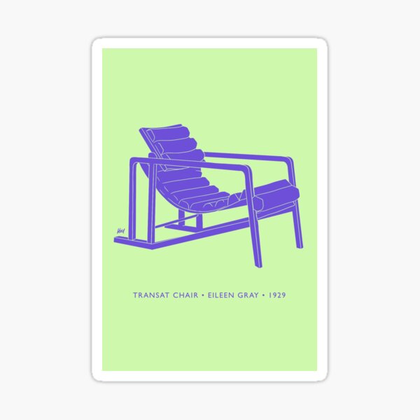 Aperçu de l'œuvre Impression de chaise Transat Pop Art créée et vendue par HadleyMakes.