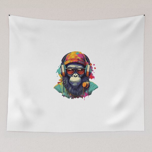 Item preview, Funny DJ Monkey Banana Beatmaster designed and sold by Dreamtodream.