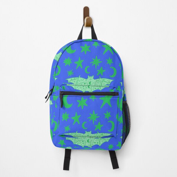 Item preview, Mystical Vampire Bat, Green over Blue designed and sold by Daydreamer Alley.