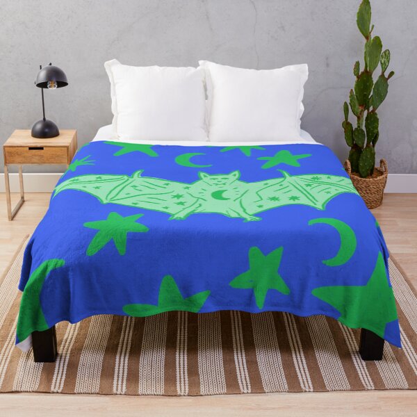 Item preview, Mystical Vampire Bat, Green over Blue designed and sold by Daydreamer Alley.