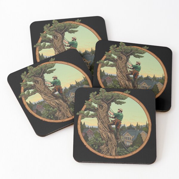 Item preview, Arborist Working On A Tree designed and sold by PiggyBoxer.